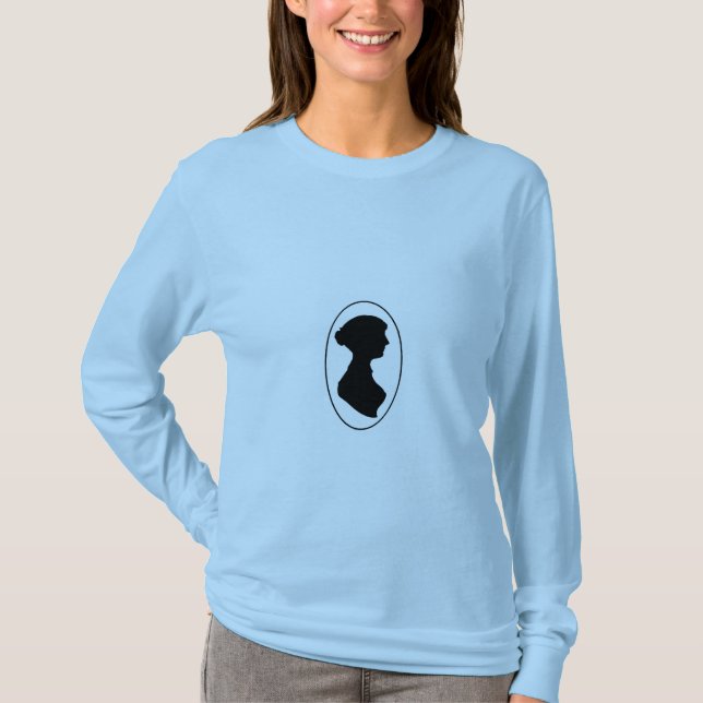 Silhouette Janes Austens T-Shirt (Vorderseite)