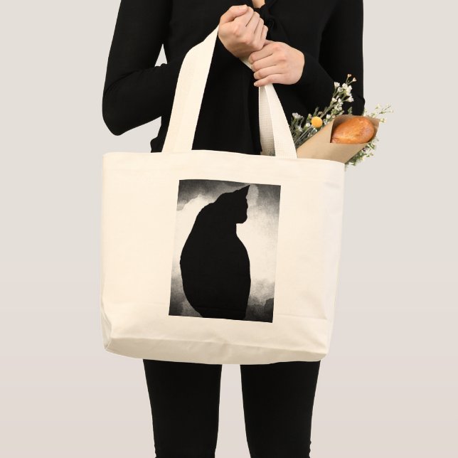 Silhouette Jumbo Tote Bag Stoffbeutel (Vorderseite (Produkt))
