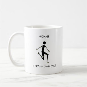 Silhouette Kenyan Athlete Kaffeetasse