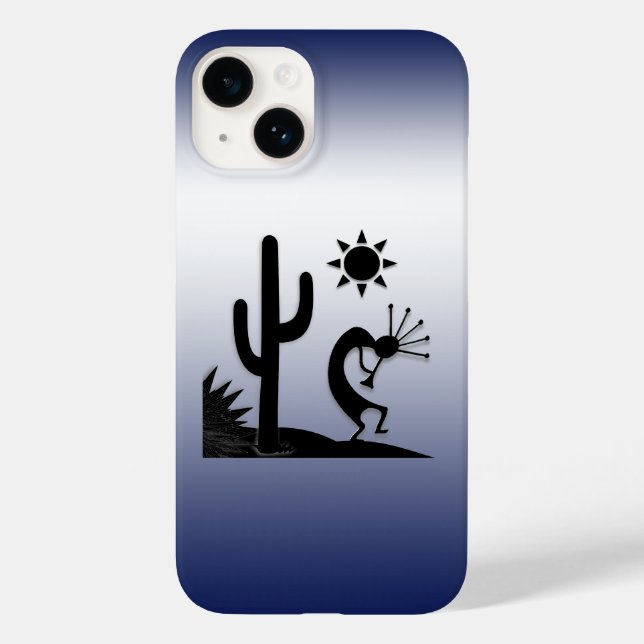 Silhouette Kokopelli Case-Mate iPhone Hülle (Rückseite)