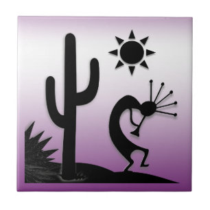 Silhouette Kokopelli Fliese
