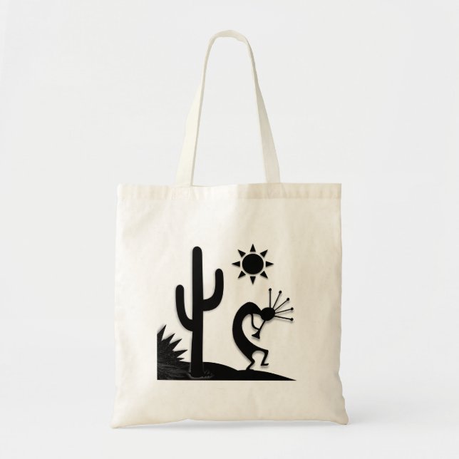 Silhouette Kokopelli Tragetasche (Vorne)