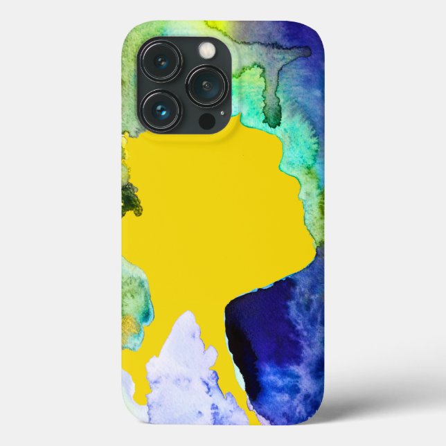 Silhouette Kunst abstrakte Aquarell Case-Mate iPhone Hülle (Rückseite)