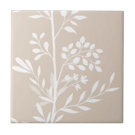 Silhouette L1 Weiße Flora Fliese