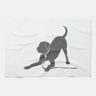 Silhouette Labrador Retriever Geschirrtuch
