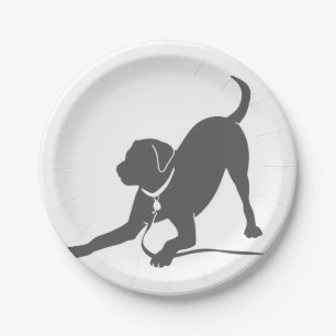 Silhouette Labrador Retriever Pappteller
