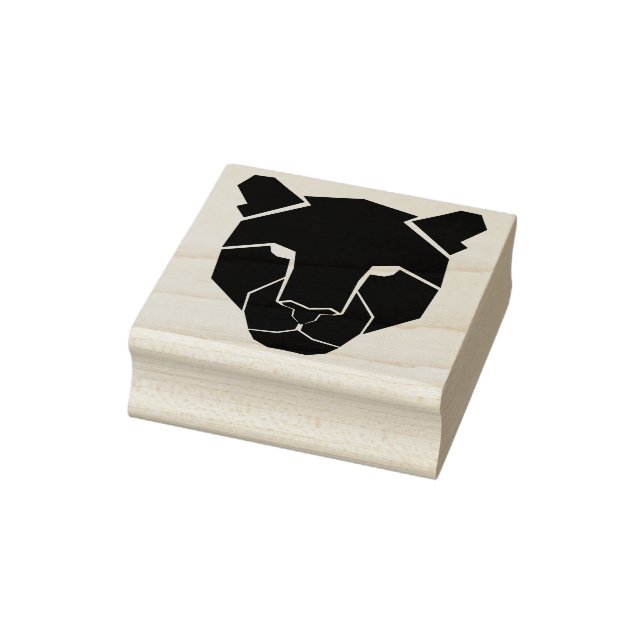 Silhouette Leopard Art Briefmarke Gummistempel (Stempel)