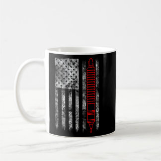Silhouette Lightning Arrester American Flag Linema Kaffeetasse