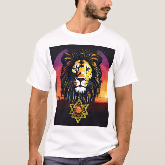 "Silhouette Lion Head T - Shirt - Bold & Powerful 