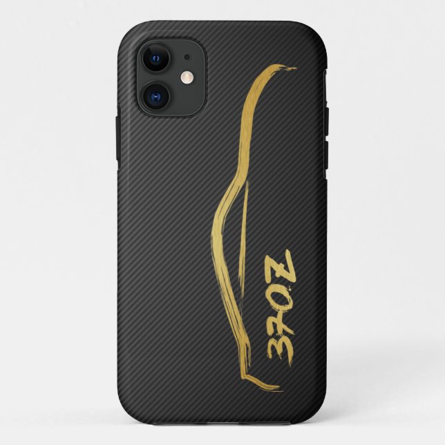 Silhouette-Logo des Gold370z mit Case-Mate iPhone Hülle (Rückseite)