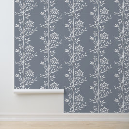 Silhouette M1 Weiße Flora Tapete