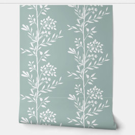 Silhouette M1 Weiße Flora Tapete