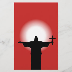 Silhouette mit einem Kreuz Flyer