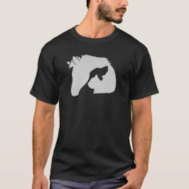 Silhouette mit Hund und Katze T-Shirt