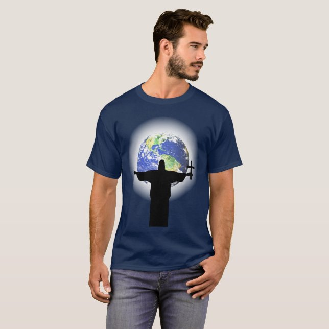 Silhouette mit Kreuz T-Shirt (Vorne ganz)