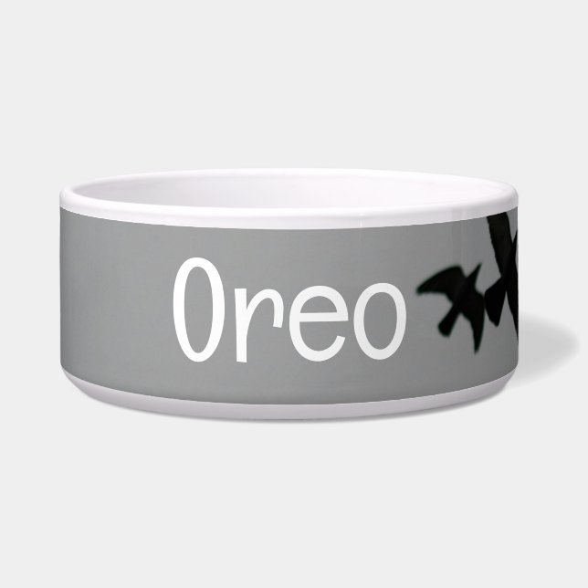 Silhouette mit OREO-Text Napf (Vorderseite)