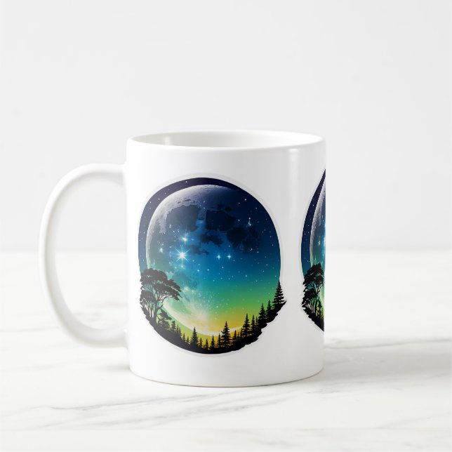 Silhouette Moon Night Kaffeetasse (Links)