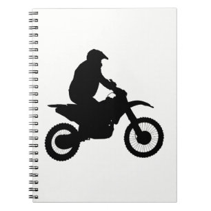 Silhouette Motocross Notizblock