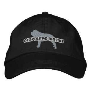 Silhouette Neapolitan Mastiff bestickter Hut