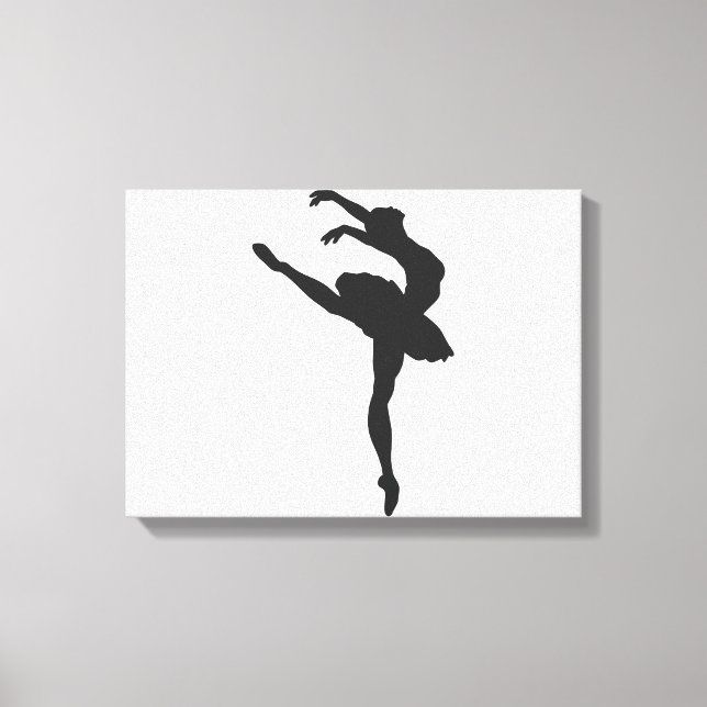 Silhouette of the Ballerina Leinwanddruck (Vorderseite)