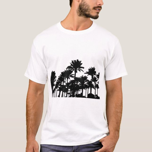 Silhouette Palmen T-Shirt (Vorderseite)