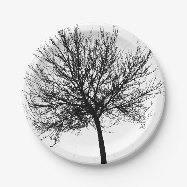 Silhouette Pappteller (Vorderseite)