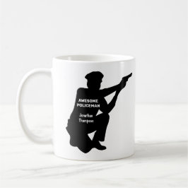 Silhouette Personalisiert Patrolman Kaffee Tasse