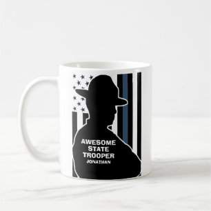 Silhouette Personalisiert Staat Trooper Kaffeetasse
