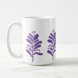 Silhouette Pflanze Blume Minimal botanisch Kaffeetasse