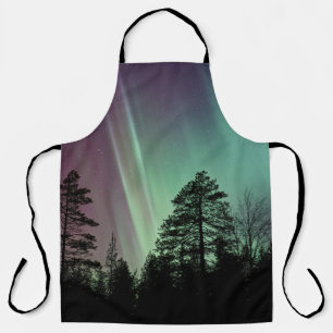 SILHOUETTE PHOTO OF AURORA BOREALIS SCHÜRZE