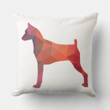 Silhouette Pinscher Geometric