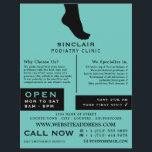 Silhouette, Podiatrie-Klinik, Podiatrist Flyer<br><div class="desc">Foot Silhouette,  Podiatrie-Klinik,  Podiatrist Werbung Flyer von der Business Card Store.</div>