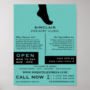Silhouette, Podiatrie-Klinik, Podiatrist Poster