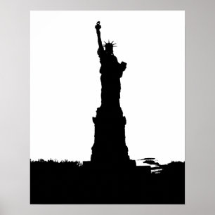 Silhouette-Poster-Statue Poster