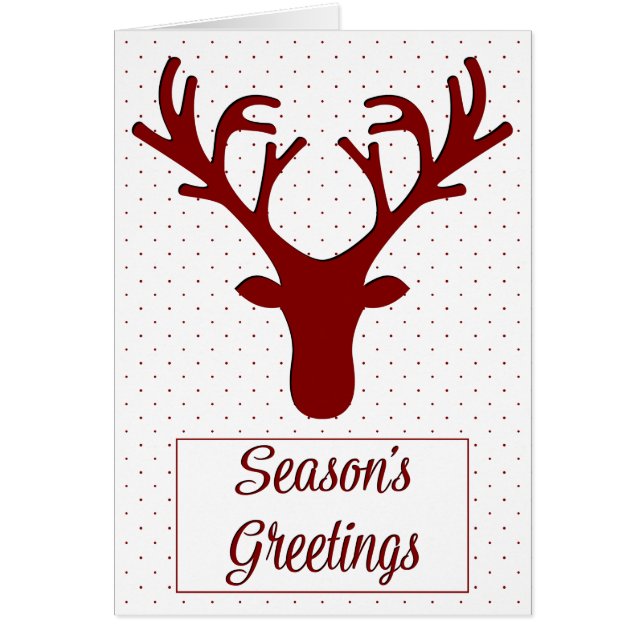 Silhouette Reindeer Greetings (Vorne)