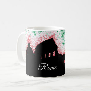 Silhouette Roms Italien Tasse