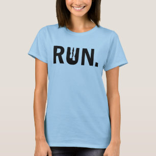 Silhouette-Run für den Runner-Marathon T-Shirt