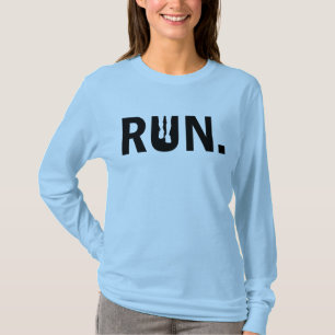 Silhouette-Run für den Runner-Marathon T-Shirt