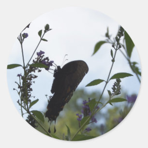 Silhouette Runder Aufkleber