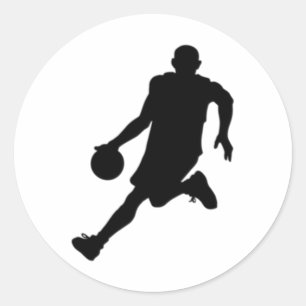 Silhouette Runder Aufkleber