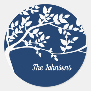 Silhouette Runder Aufkleber