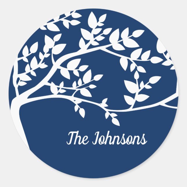 Silhouette Runder Aufkleber (Vorderseite)