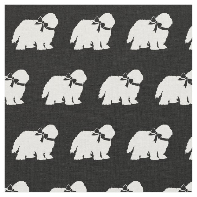 Silhouette Schafe Stoff (Nahaufnahme)
