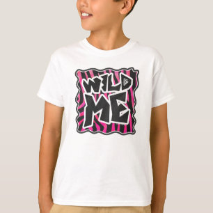 Silhouette Schwarz und Hot Pink Zebra T-Shirt