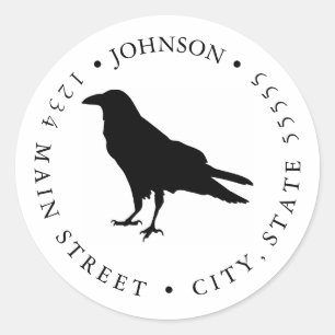 Silhouette Schwarz-Weiß-Rückgabezeichen Runder Aufkleber