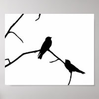 Silhouette Schwarz-Weiß-Schwalbe