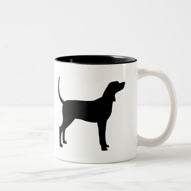 Silhouette (schwarz) zweifarbige tasse (Rechts)