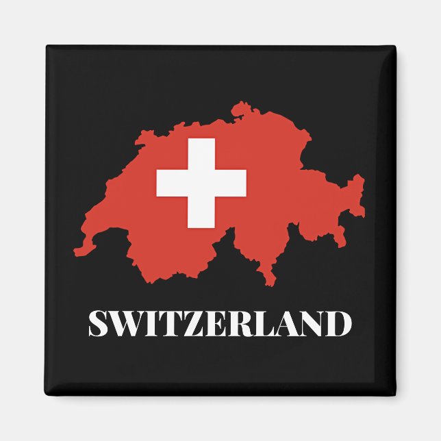 Silhouette Schweiz Magnet (Vorne)