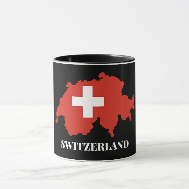 Silhouette Schweiz Tasse (Zentrum)