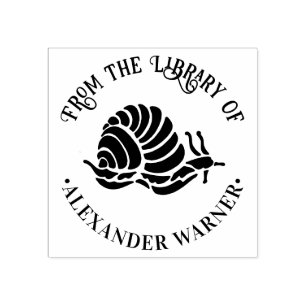 Silhouette Seashore Beach Round Library Gummistempel